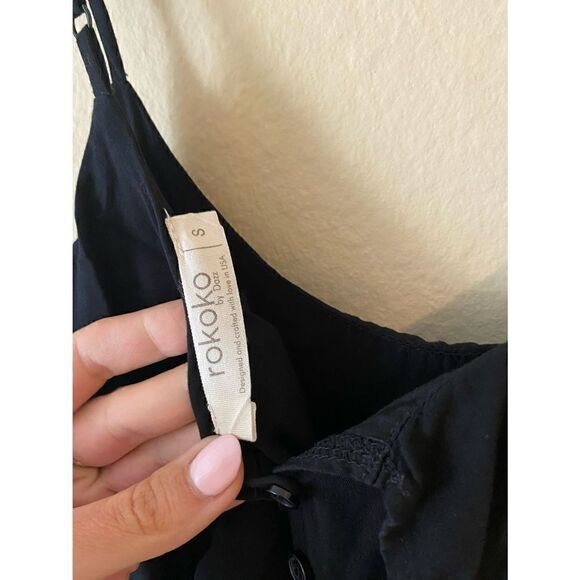 Black Pant Length Romper   - Picture 4 of 7